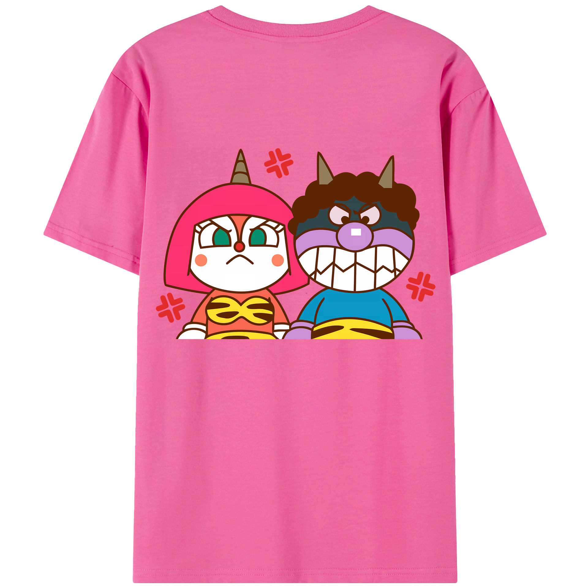（画像用） アンパンマン Anpanman レディース半袖Tシャツ(バックプリント)